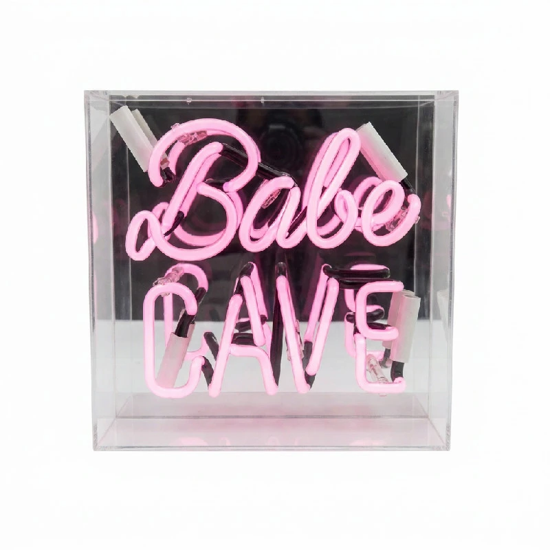 Neon Babe Cave LED-skilt 33639 by Drink color Svart