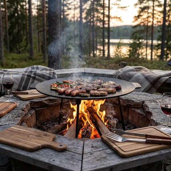Hâws Støpejernspanne til bål DIA 45 cm 30-Ø45Grill by Hâws color Svart