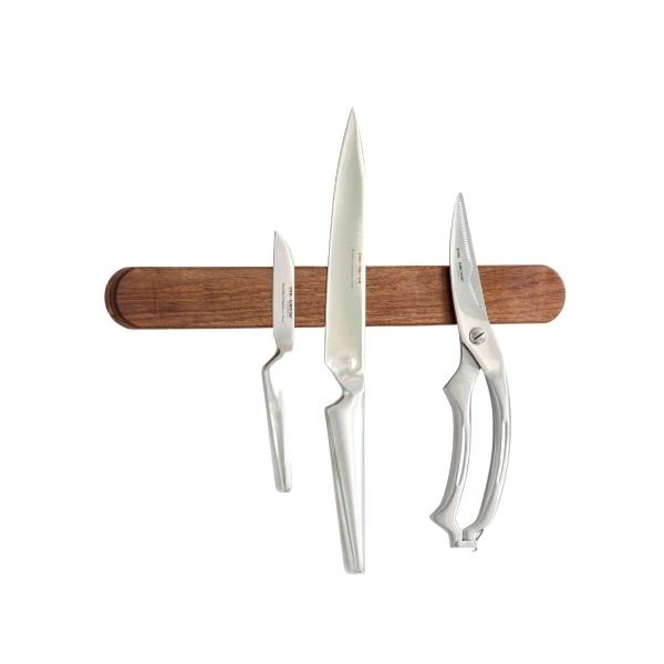 Kniv magnet - Liten - Valnøtt - 35x4.5x2 cm ST52356 by Steel-Function color Svart