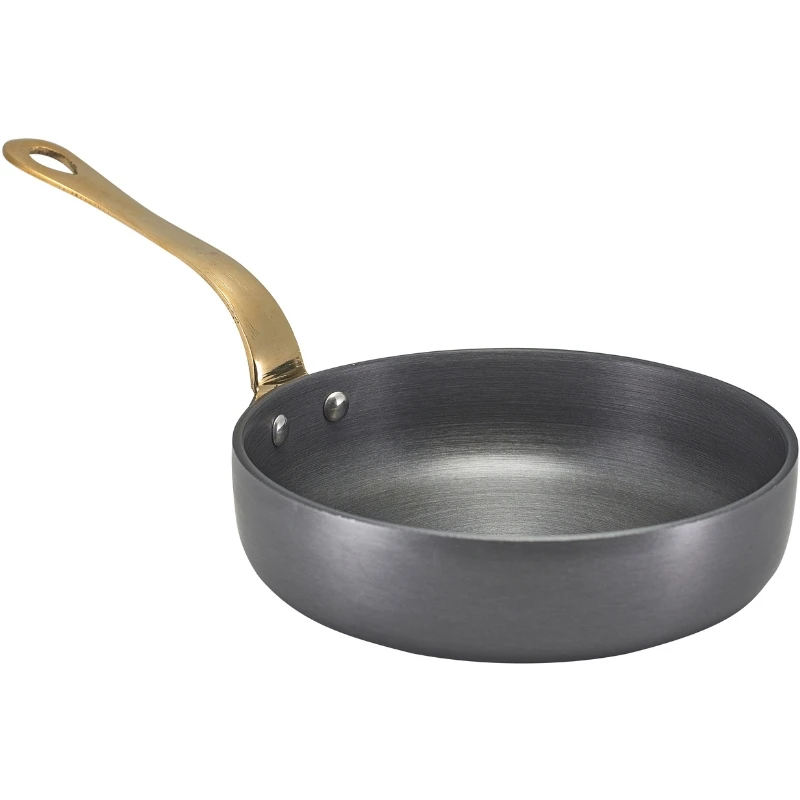 Mini stekepanne i aluminium 15 x 4 cm - GenWare AMF15H by Genware color Svart
