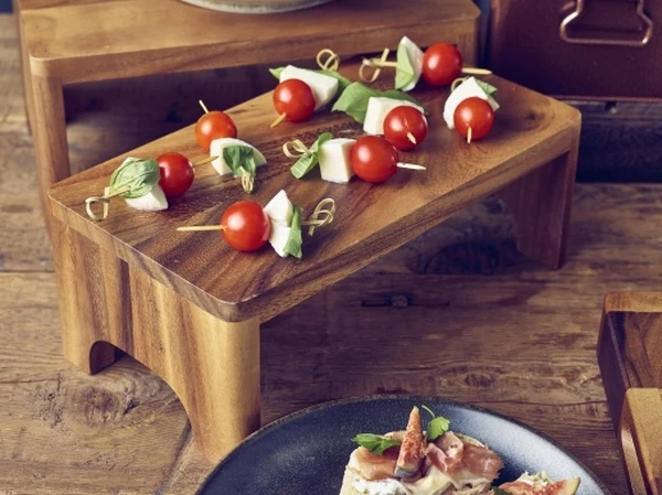 Bambusspyd med løkke 12 cm (100 stk) BMBLS12 by Genware color Svart