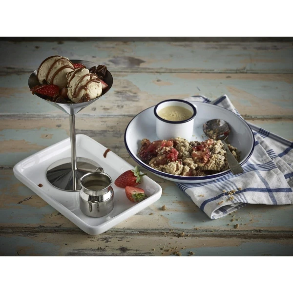 Martiniglass i rustfritt stål 24cl - GenWare MRS240 by Genware color Svart