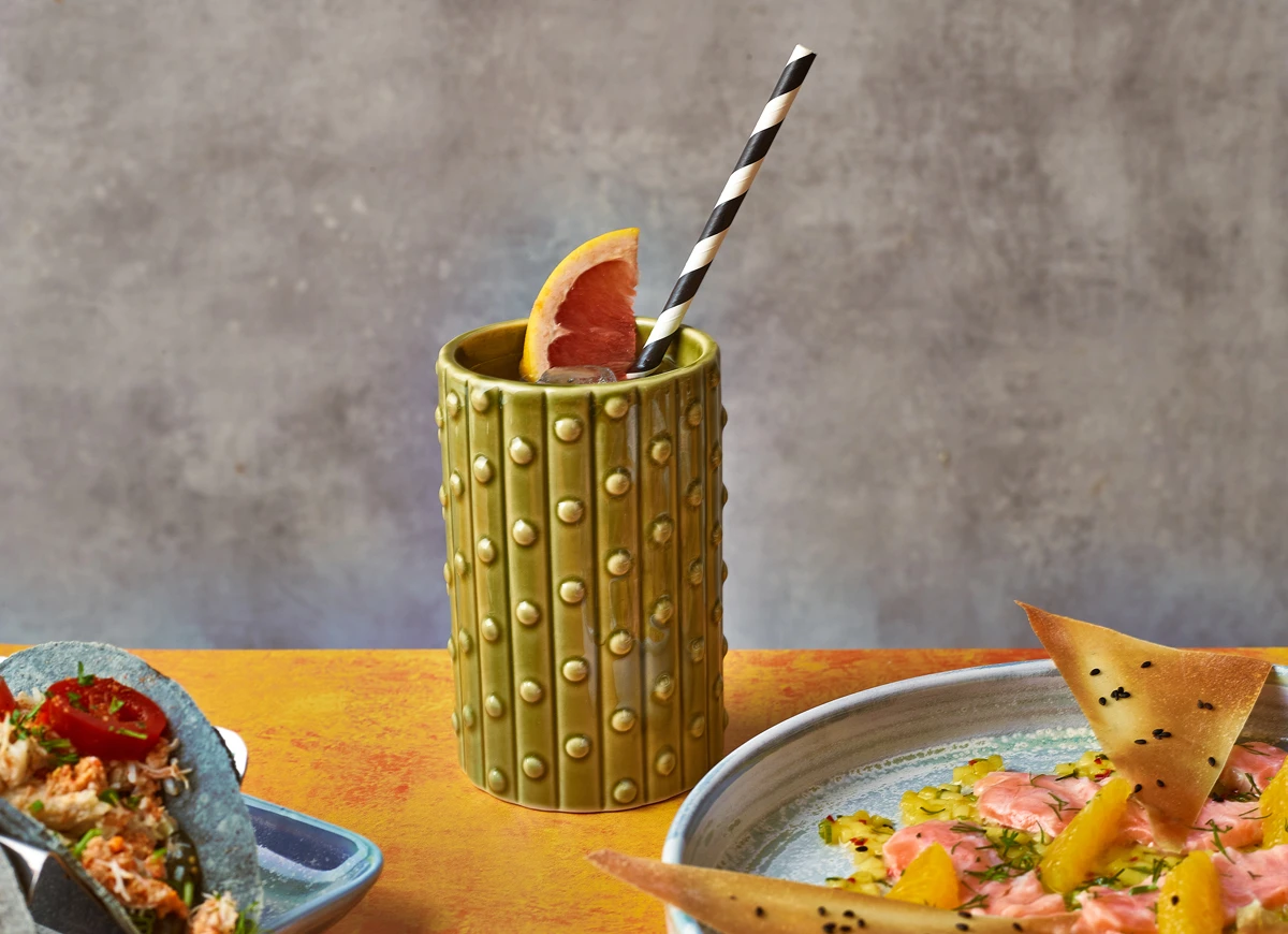 Grønt ananas Tiki-krus 40cl - Genware PTM400GR by Genware color Svart
