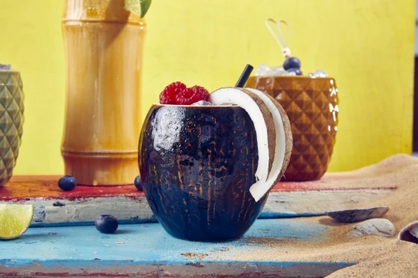 Kokos Tiki-krus 50cl - Genware CCN500 by Genware color Svart