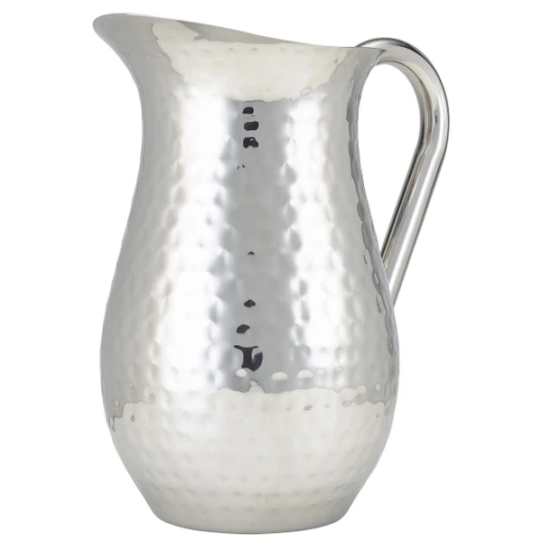 Vannmugge i hamret rustfritt stål 2L - GenWare HWJ200 by Genware color Svart