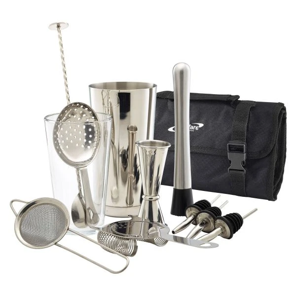 Cocktailbarsett 12 deler CBK2 by Genware color Svart