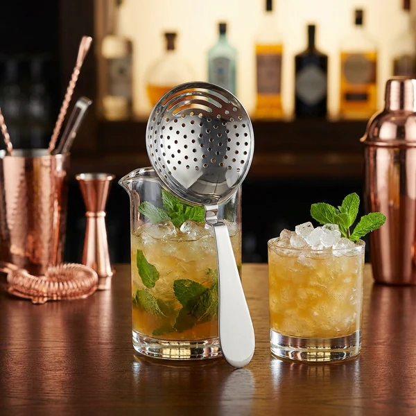 Genware Premium Julep Strainer i rustfritt stål jul2 by Genware color Svart