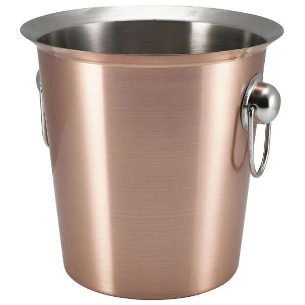 Kobberbelagt vinkjøler med ringhåndtak - Genware 26203C by Genware color Svart