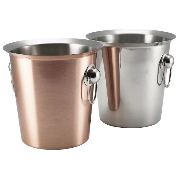 Kobberbelagt vinkjøler med ringhåndtak - Genware 26203C by Genware color Svart