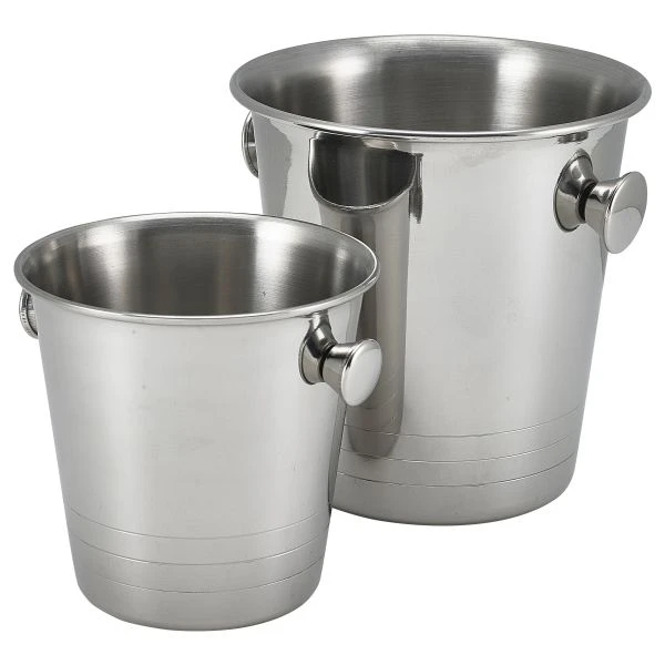 Mini isbøtte i rustfritt stål 14 cm MSSB14 by Genware color Svart