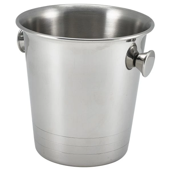 Mini isbøtte i rustfritt stål 14 cm MSSB14 by Genware color Svart