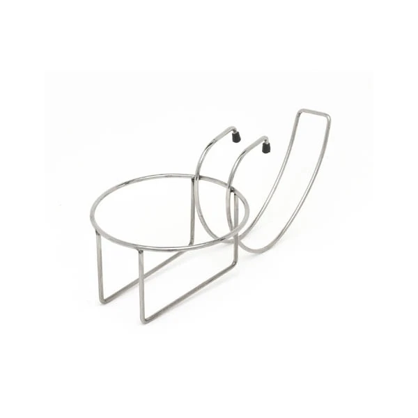 Forkrommet bordkant-bøtteholder Ø20 cm TIBH by Genware color Svart
