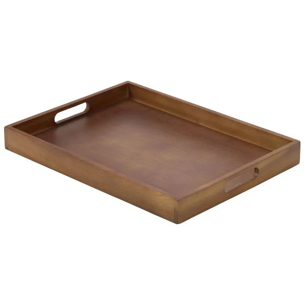 Serveringsbrett Tre 44 x 32 x 4.5cm BT4432 by Genware color Svart