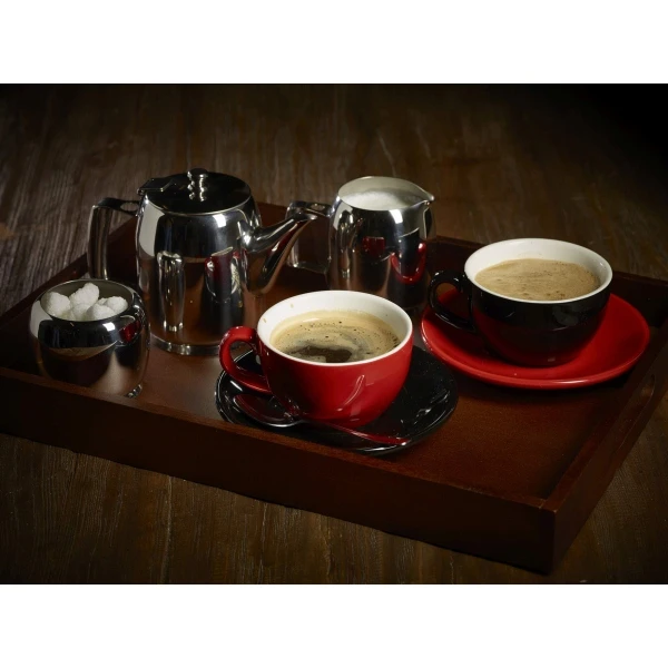 Kelnerbrett Tre 53.5 x 42.5 x 4.5cm BT5342 by Genware color Svart