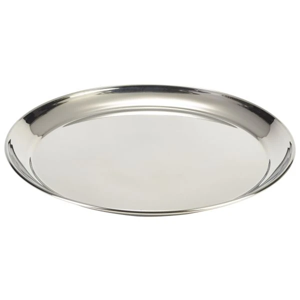 Rundt kelnerbrett i rustfritt stål 30 cm 52039GW by Genware color Svart
