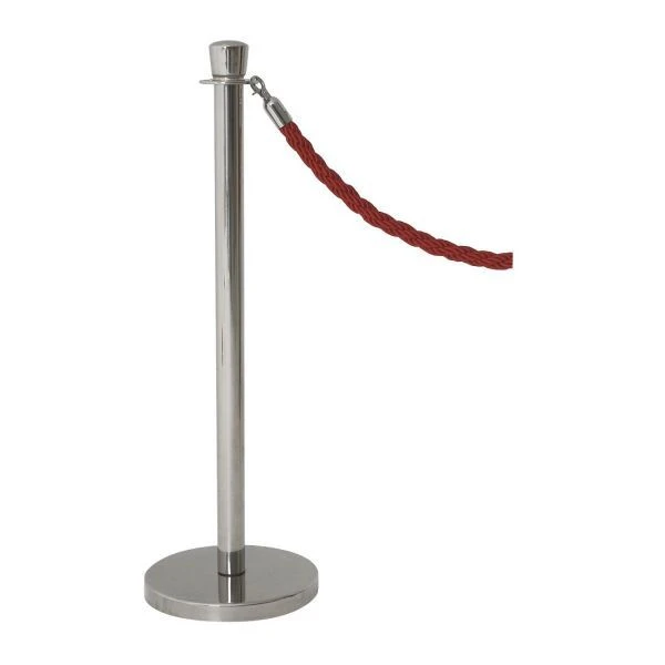 Avsperringsstolpe i rustfritt stål 100 x 32 cm BP-RPE by Genware color Svart
