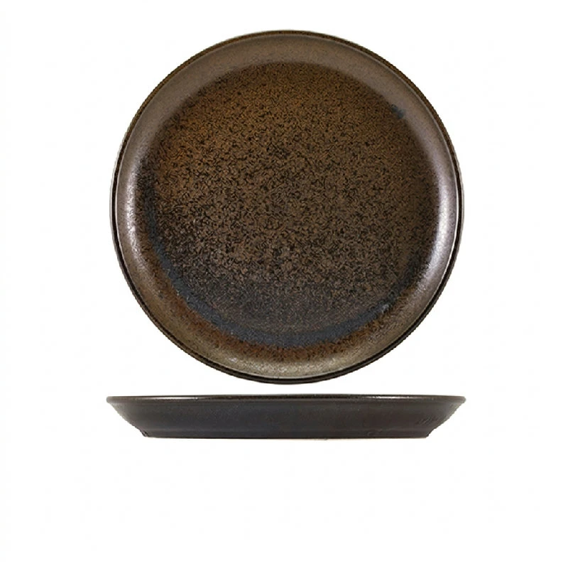 Cinder sort coupe tallerken 27,5 cm – Terra CP-PBK27 by Genware color Svart