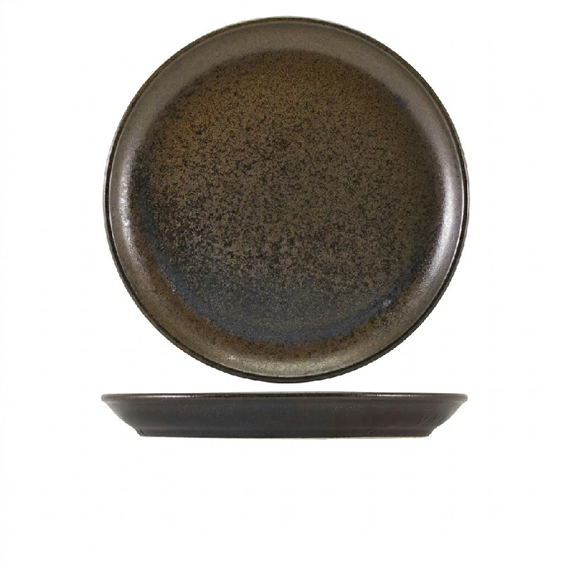 Cinder Svart Coupe Tallerken 30,5cm - Terra CP-PBK30 by Genware color Svart