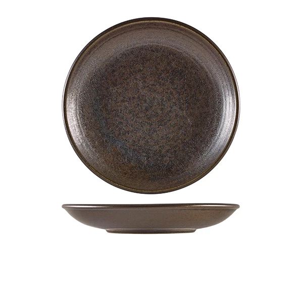 Cinder Svart Dyp Coupe Tallerken 25cm - Terra DC-PBK25 by Genware color Svart