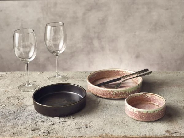 Cinder Sort Presentasjonsskål 18 cm - Terra PB-PBK18 by Genware color Svart