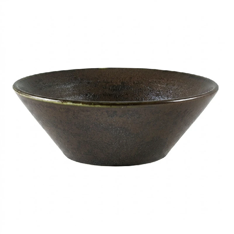 Cinder sort konisk skål 14 cm – Terra CN-PBK14 by Genware color Svart