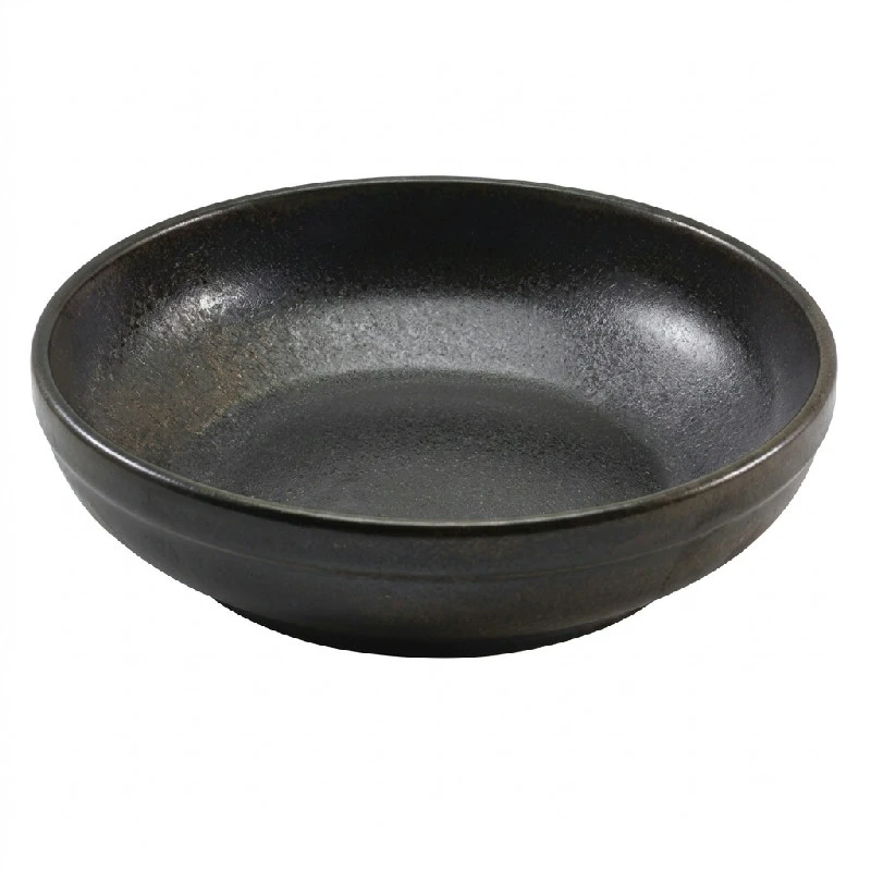 Cinder Svart Coupe skål 20cm - Terra CB-PBK20 by Genware color Svart
