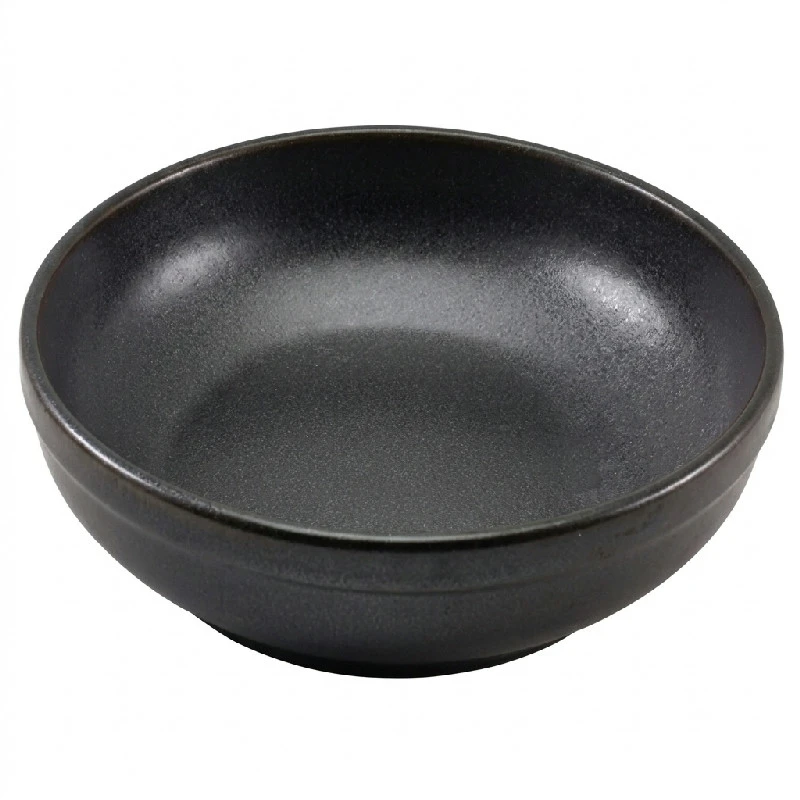 Cinder Sort Coupe skål 23cm - Terra CB-PBK23 by Genware color Svart