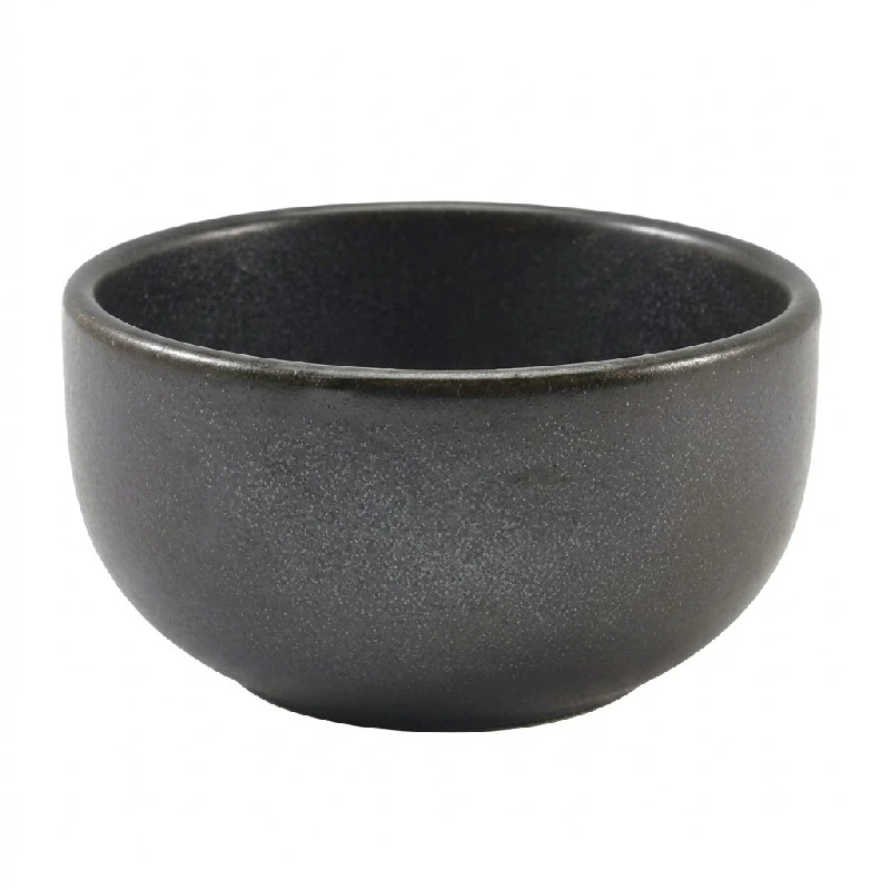 Cinder Sort Rund skål 11,5 cm - Terra BW-PBK11 by Genware color Svart