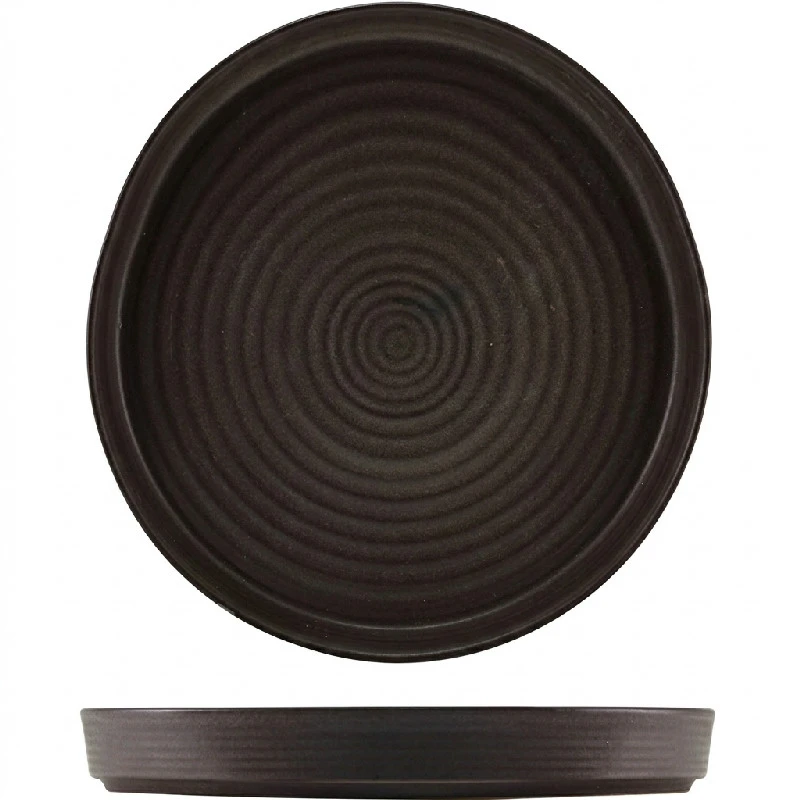 Steintøy Antigo Tallerken 26cm - Terra PR-AN26 by Genware color Svart