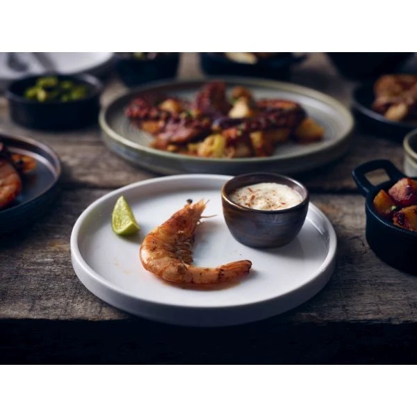 Presentasjonstallerken lav 18 cm - Genware 160918 by Genware color Svart