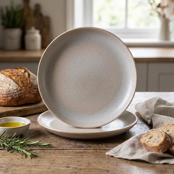 Stentøy Antigo Barley Coupe Tallerken 19cm - Terra CP-ABR19 by Genware color Svart