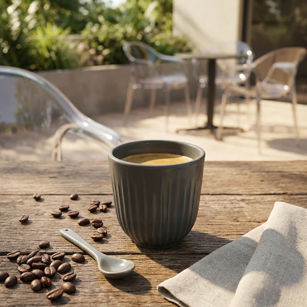 Coffee Nordic mørkegrå 32 cl 400130-DG by GLASS4EVER color Grijs