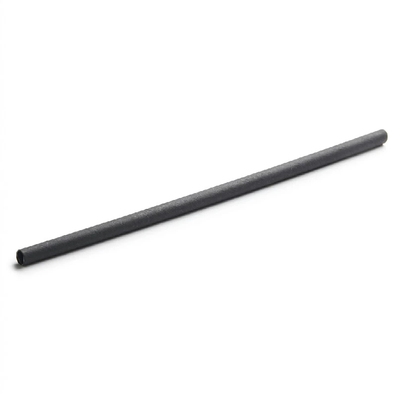 Sugerør uten bøy, sort, 8 x 230 mm 126548-1 by Multiline color Svart