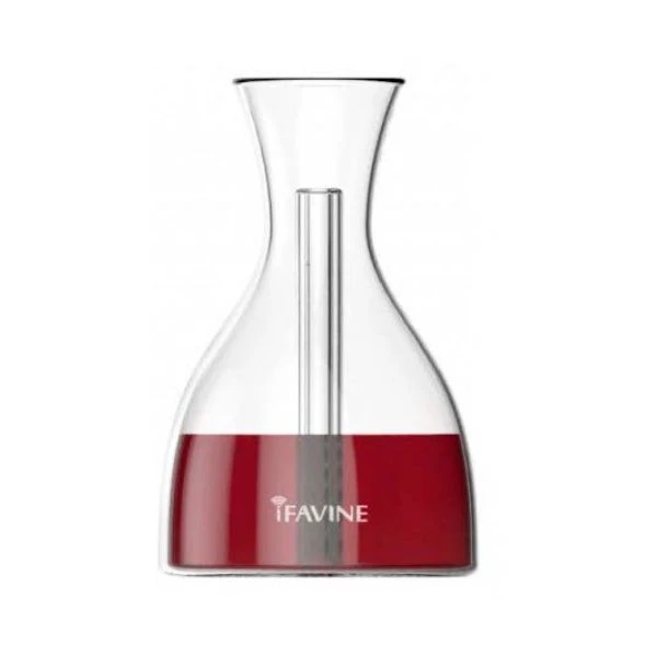 Karaffel 600 ml i klart glass IFAD600 by IFAP color Svart