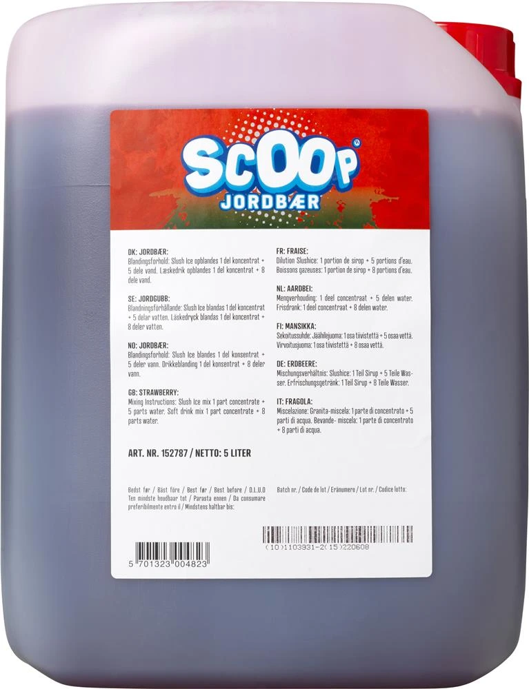 Scoop Slushice Jordbær, 5L 319170 by SCOOP color Svart