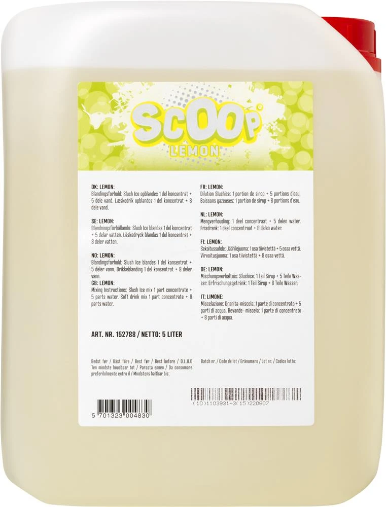 Scoop Slushice Lemon, 5L 319168 by SCOOP color Svart