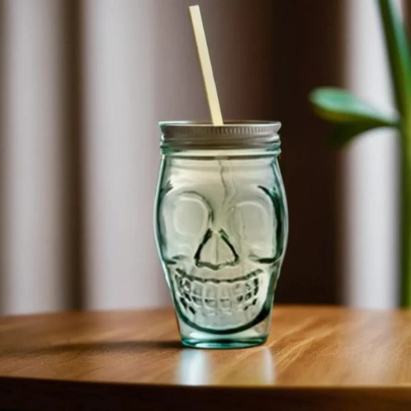 Cocktailglass 45 cl m/lokk Skull 96152301 by StemZero color Svart