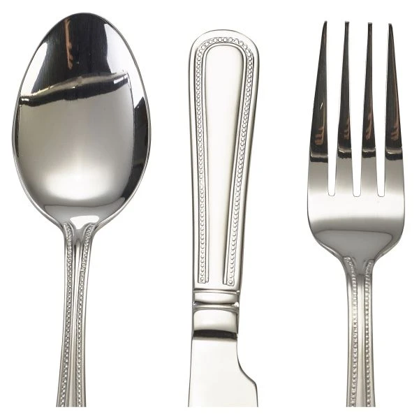 Gaffel med perlemønster 19,5 cm TF-BD by Genware color Svart