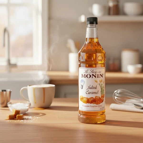 Monin sirup saltet karamell (PET) FL 100 61326 by MONIN color Svart