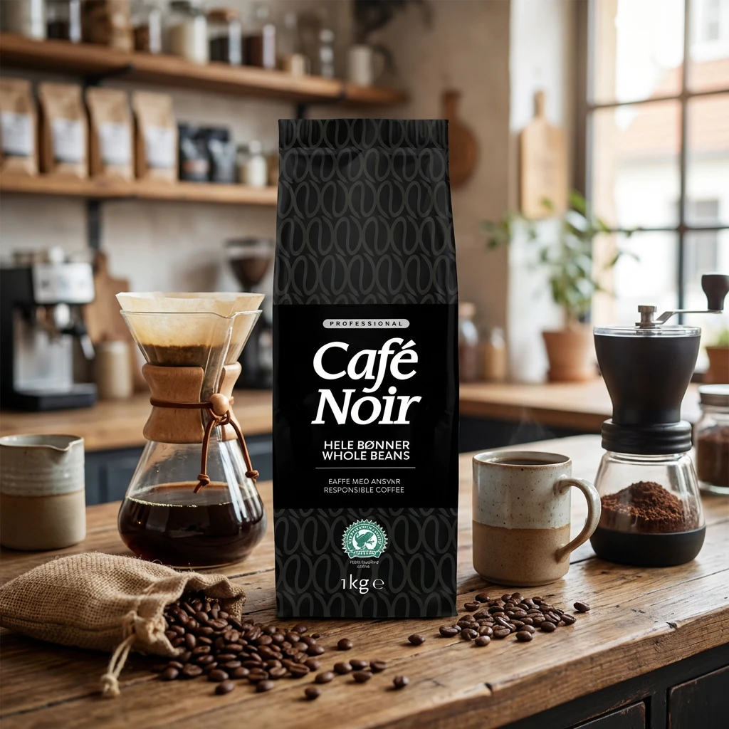 Kaffebønner 'Cafe Noir Rainforest Alliance' - Cafe Noir 1 KG 319749 by Cafe Noir color Svart