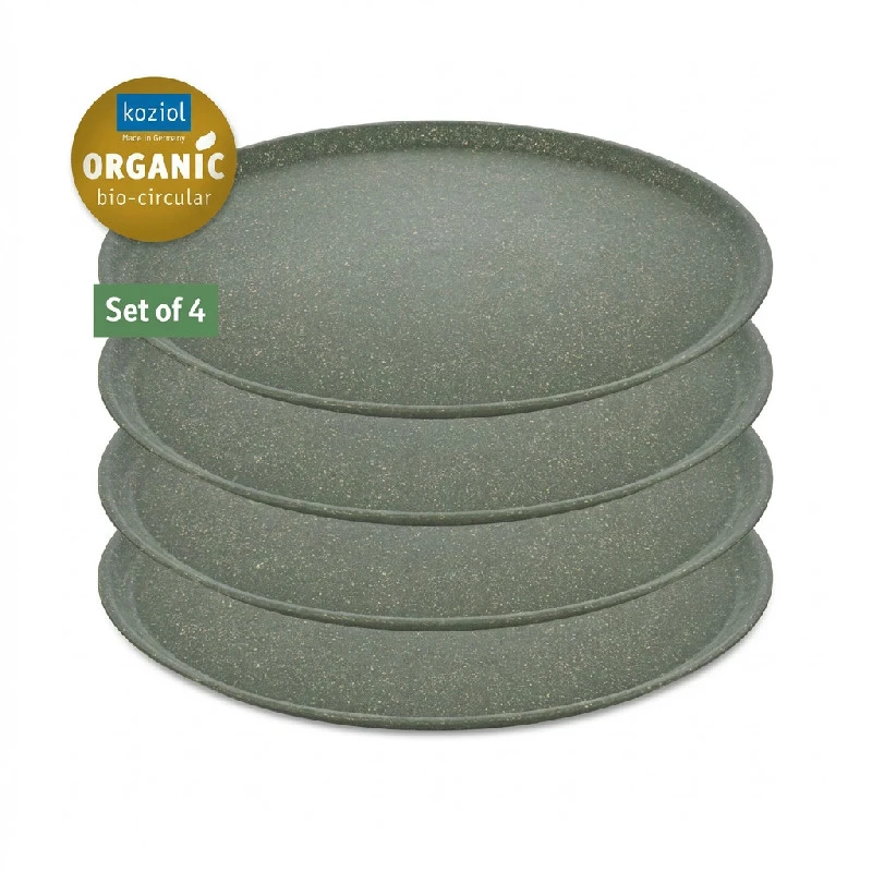 Koziol Connect Plate Ø25,5cm (4 stk.) - Ash Grey 7101701 by Koziol color Svart