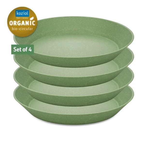 Koziol Connect Plate Ø24cm (4 stk.) - Leaf Green 7143703 by Koziol color Svart