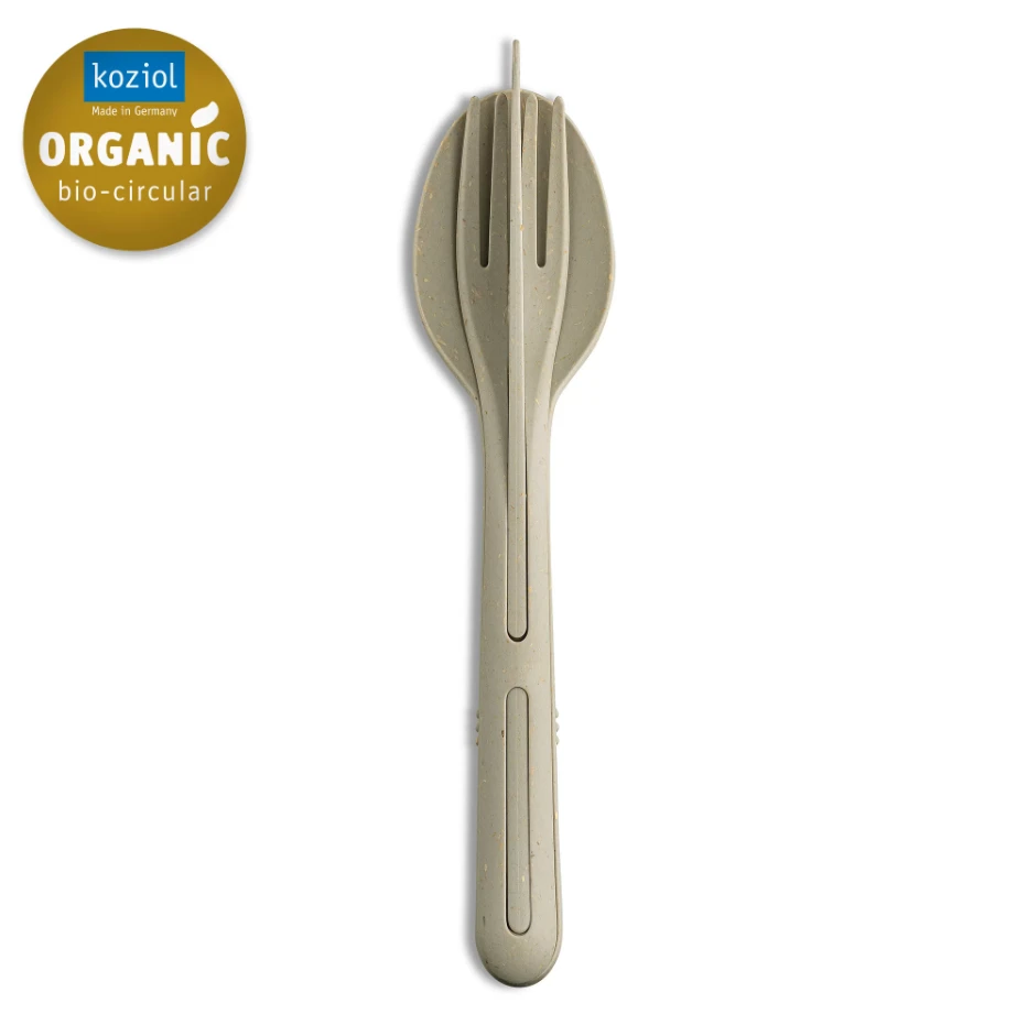 Klikk Bestikk (Kniv, Gaffel og Spiseskje) - Dessert Sand 8003700 by Koziol color Svart