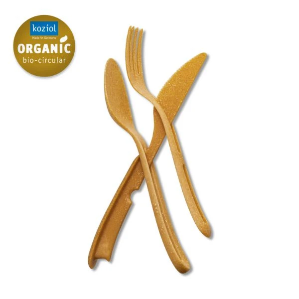 Klikk Bestikk (Kniv, gaffel og spiseskje) - Wood 8003702 by Koziol color Svart