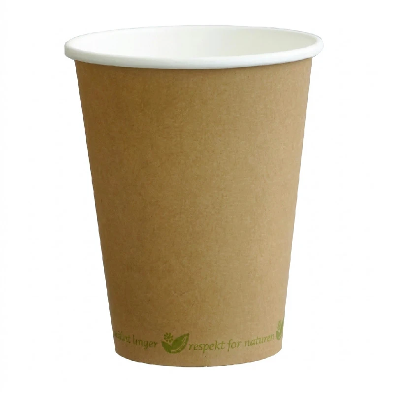 Kaffebeger 30 cl Ø90 mm Bionedbrytbart Brun ML112301-1 by Multiline color Svart