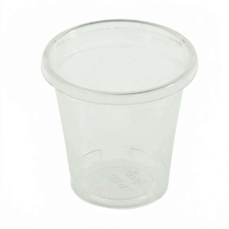 Plastglass 3 cl snapsglass Ø45 mm bionedbrytbare 100 stk. ML118480 by Multiline color Svart