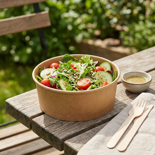 Salatskål rund 750 ml Ø150 mm x 61 mm 50 stk. ML121281-1 by Multiline color Svart