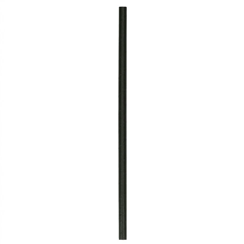 Sugerør Ø8x230 mm 4-lags uten bøy papir Sort 250 stk. ML80550020-1 by Multiline color Svart