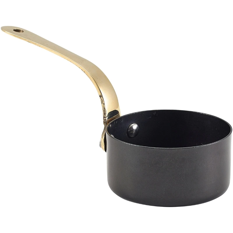 Mini sort vintage gryte 7 x 3,75 cm SMS7BKV by Genware color Svart