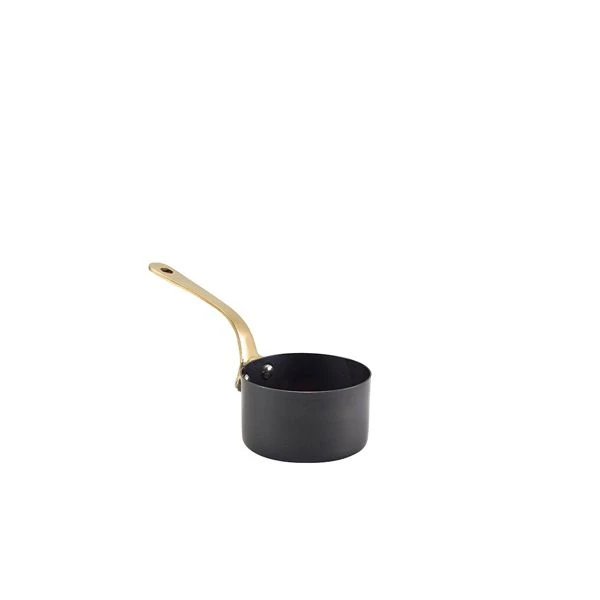 Mini sort vintage gryte 7.8 x 4.5cm SMS8BKV by Genware color Svart